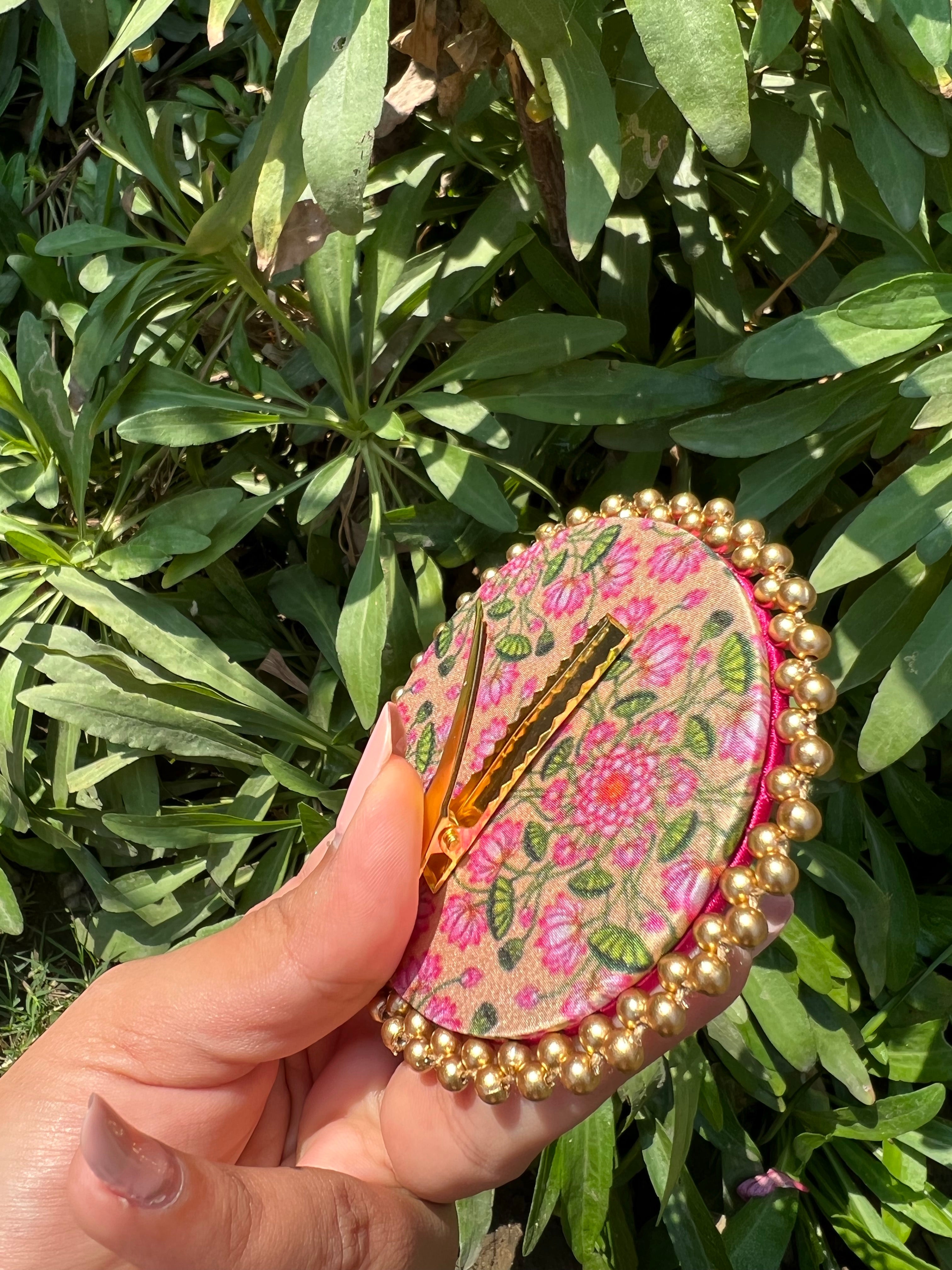 Enchanted Inflorescence Divine Pichwai Beaded Juda Brooch