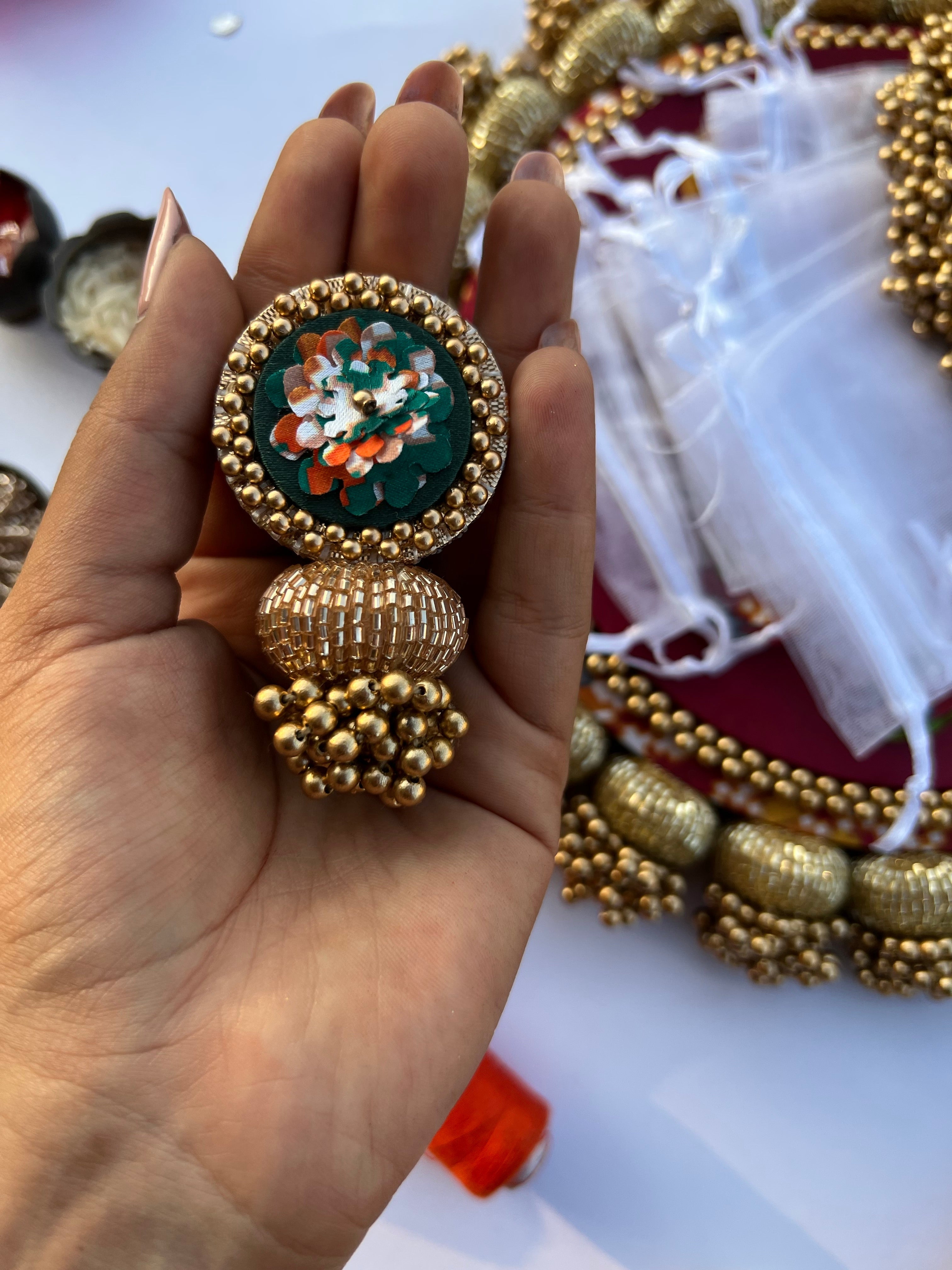 The First Family of Enchanted Beaded Brooch- Set of 4