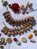 The Ready To Glam Inflorescence Divine Pichwai + Upended Confluence Intense Ajrakh Double Lumba Toran