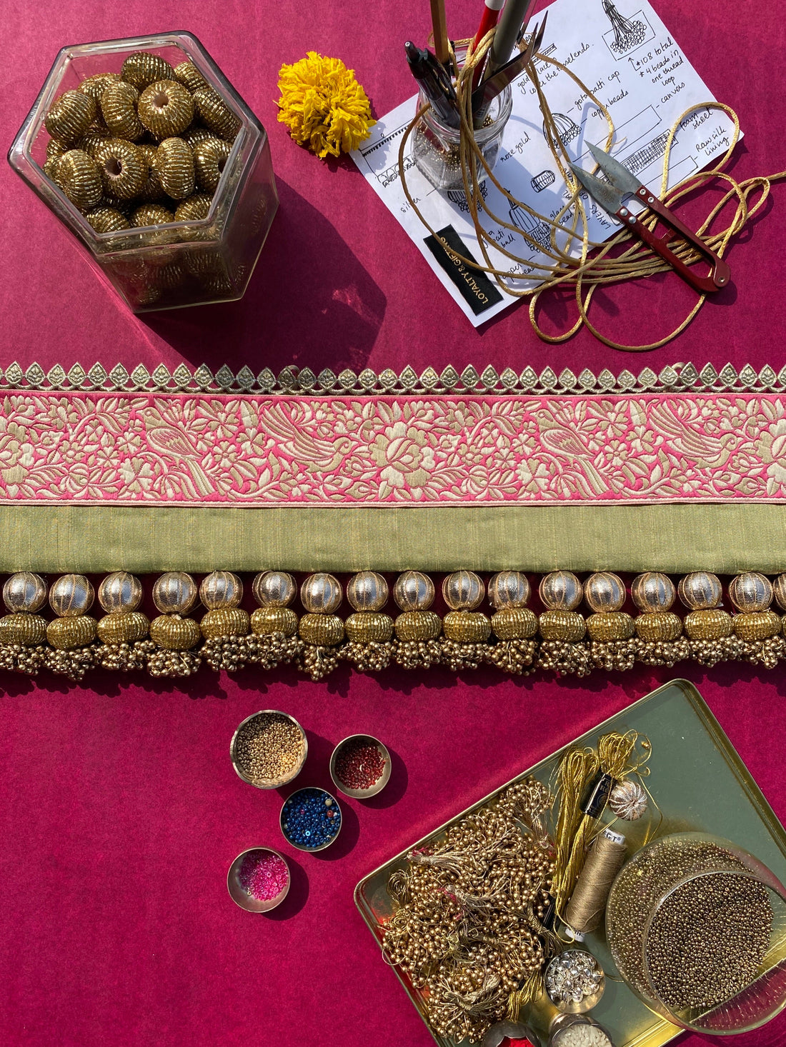 The English Pink Parsi Gara Toran