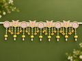 Premium Handcrafted Lotus Flower Toran with Pearl Beads & Floral Hanging for Door Decoration
